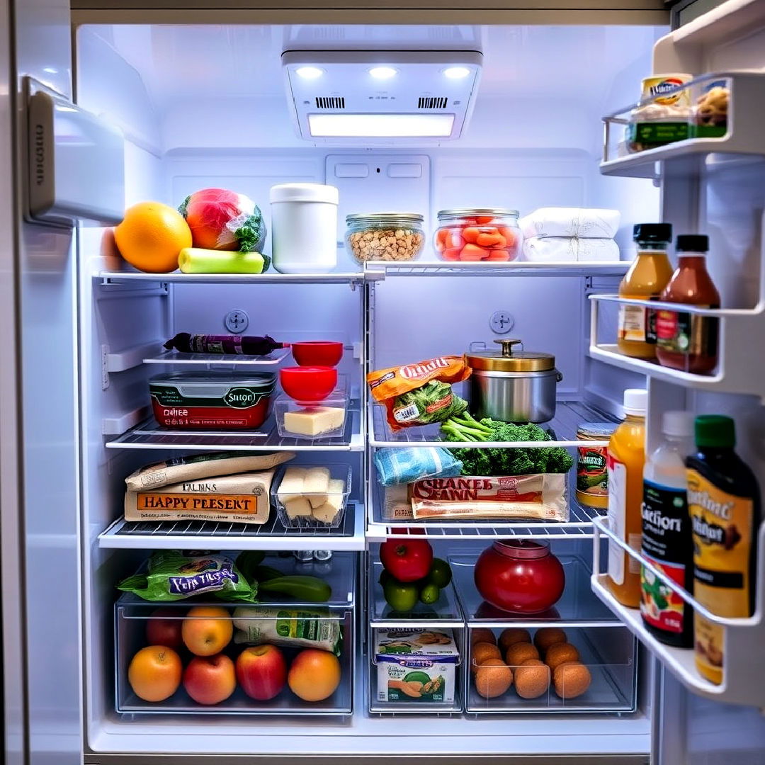 avoid overloading for refrigerator organization - 20 Refrigerator Organization Ideas