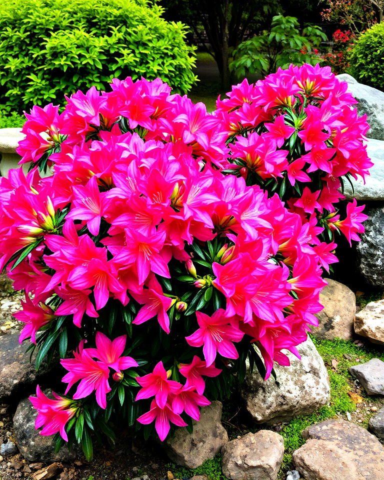 azalea shrubs for japanese landscape - 40 Japanese Garden Ideas