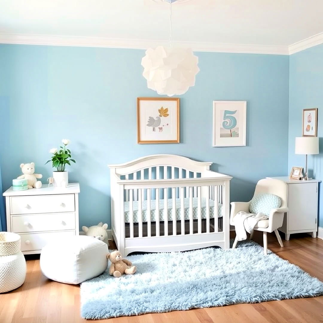 baby blue nursery theme ideas - 40 Blue Bedroom Ideas
