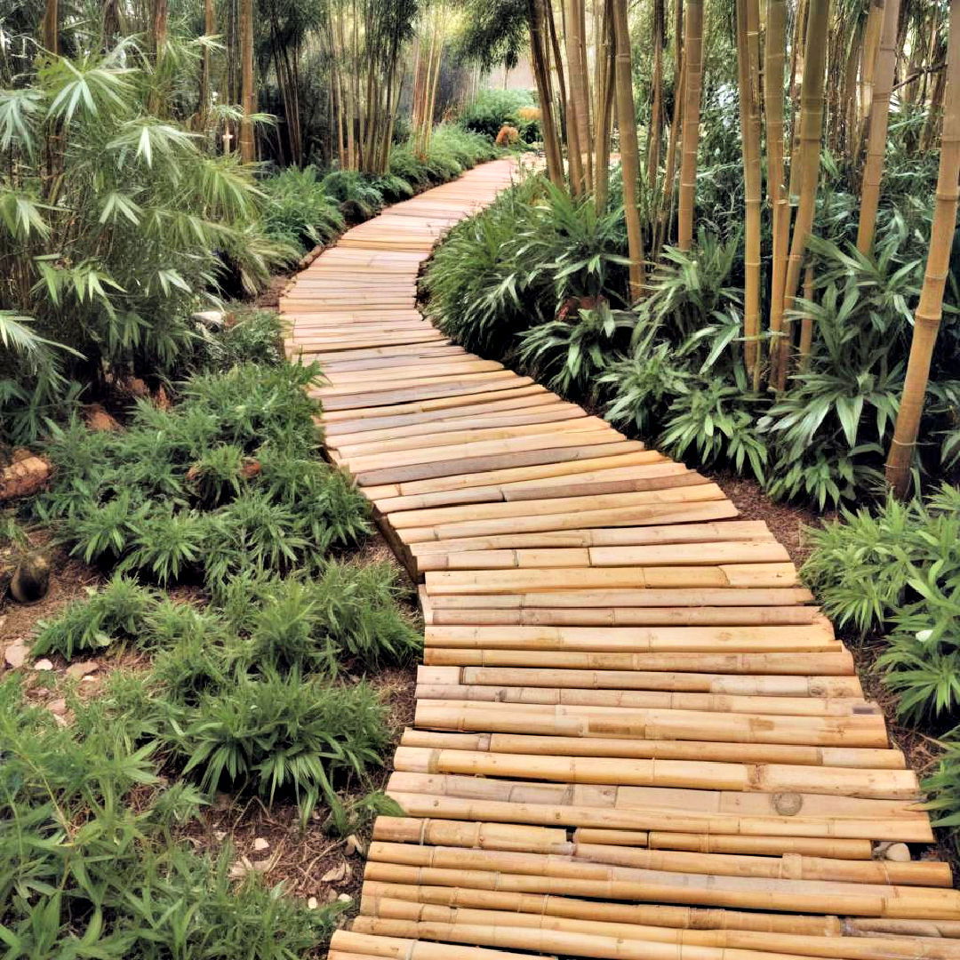 backyard bamboo pathway - 40 Backyard Walkway Ideas