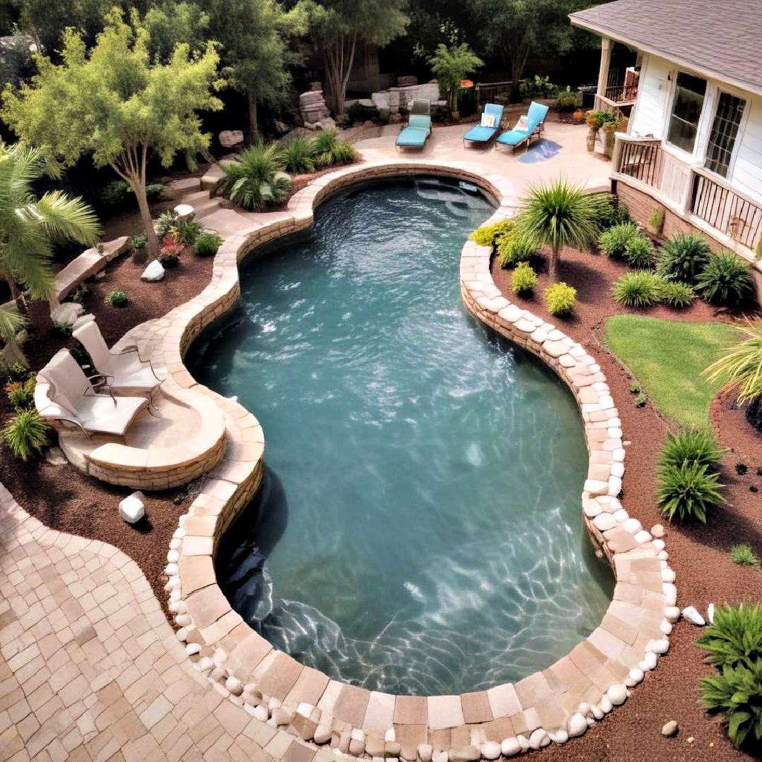 backyard lazy river pool - 40 Backyard Pool Ideas