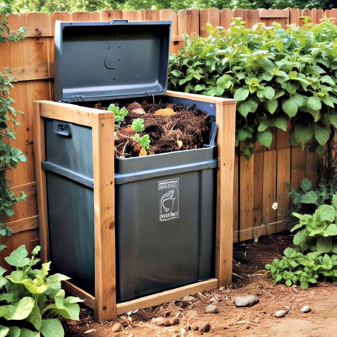 backyard oasis with compost bin - 25 Backyard Oasis Ideas