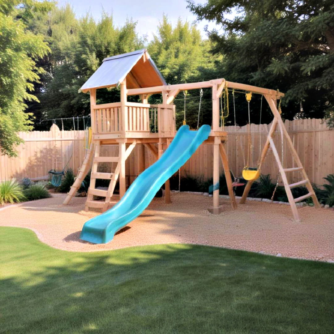 backyard oasis with play area - 25 Backyard Oasis Ideas