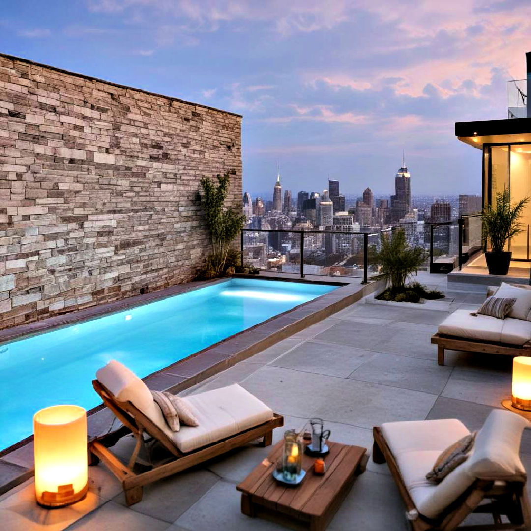 backyard rooftop pool for urban area - 40 Backyard Pool Ideas