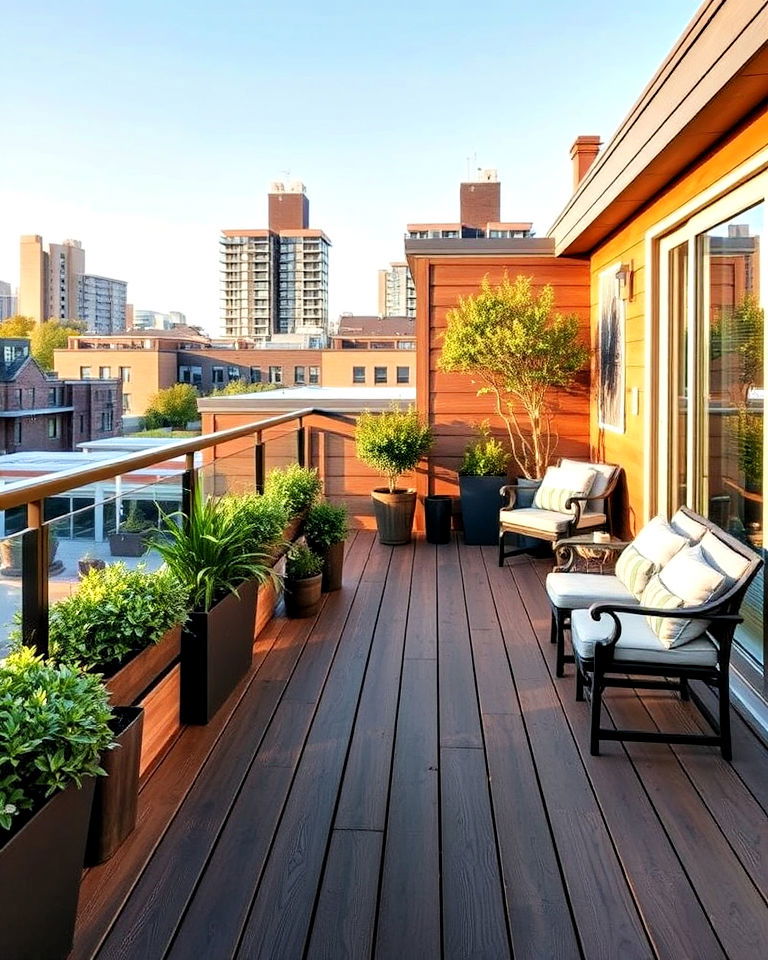 balcony flooring with composite decking - 25 Balcony Flooring Ideas
