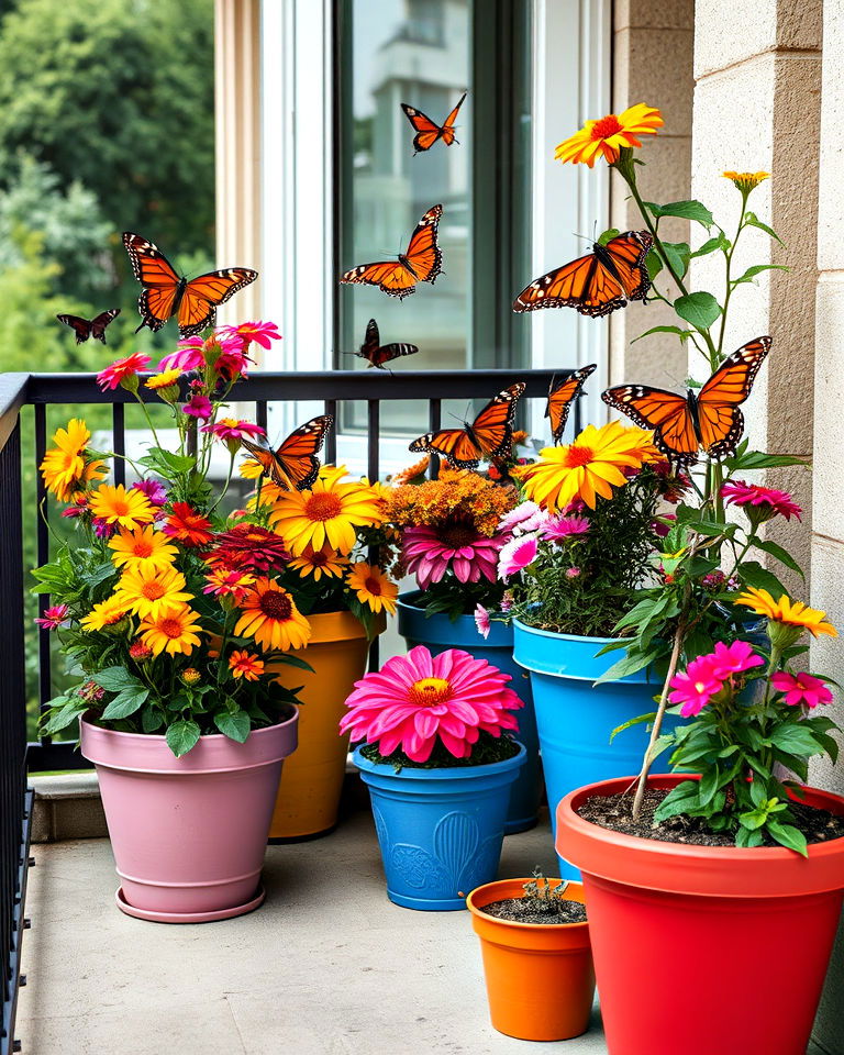 balcony with butterfly garden - 40 Balcony Garden Ideas