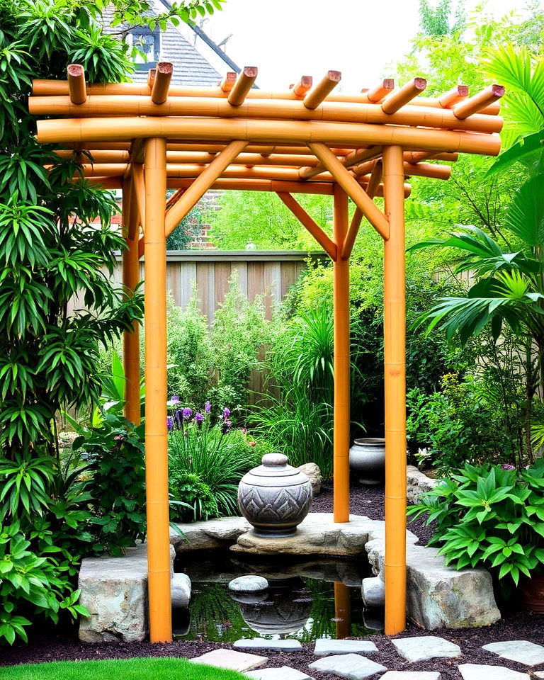 bamboo arbor for garden - 40 Garden Arbor Ideas