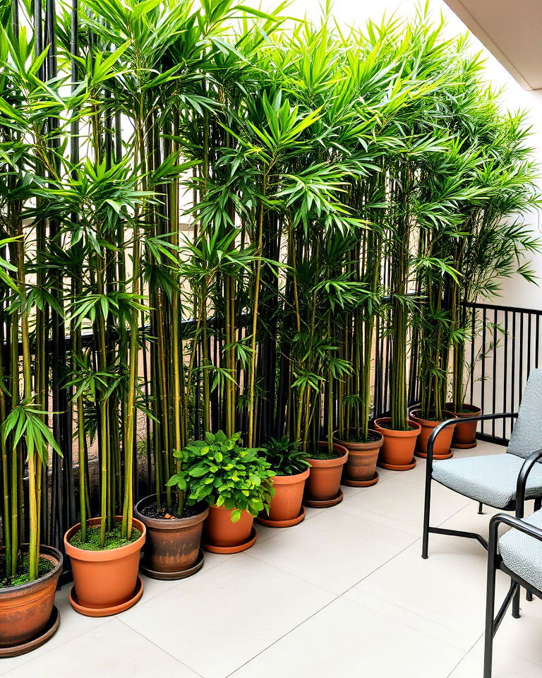 bamboo plant screen for vertical garden - 40 Vertical Garden Ideas