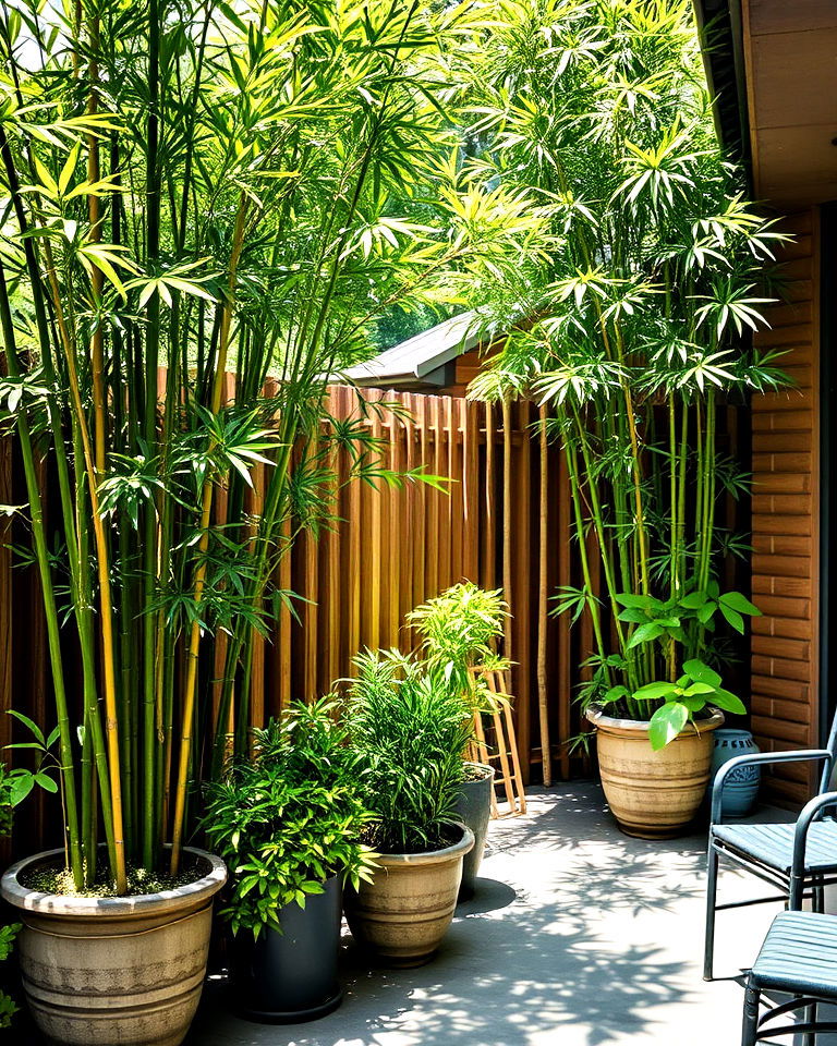 bamboo plants for zen like feel - 30 Outdoor Plants for Patio