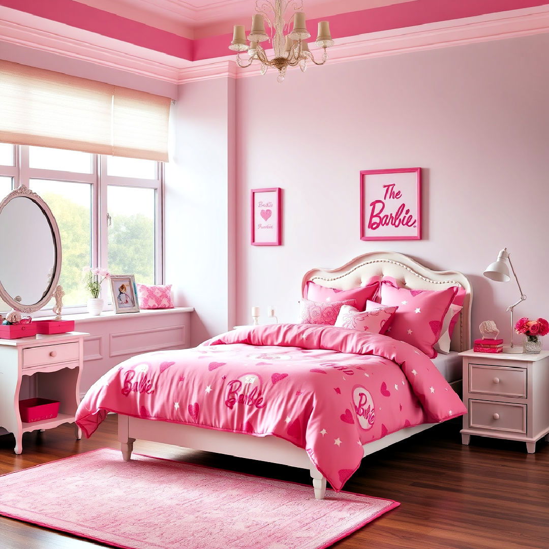 barbie inspired bedding ideas - 25 Barbie Room Ideas