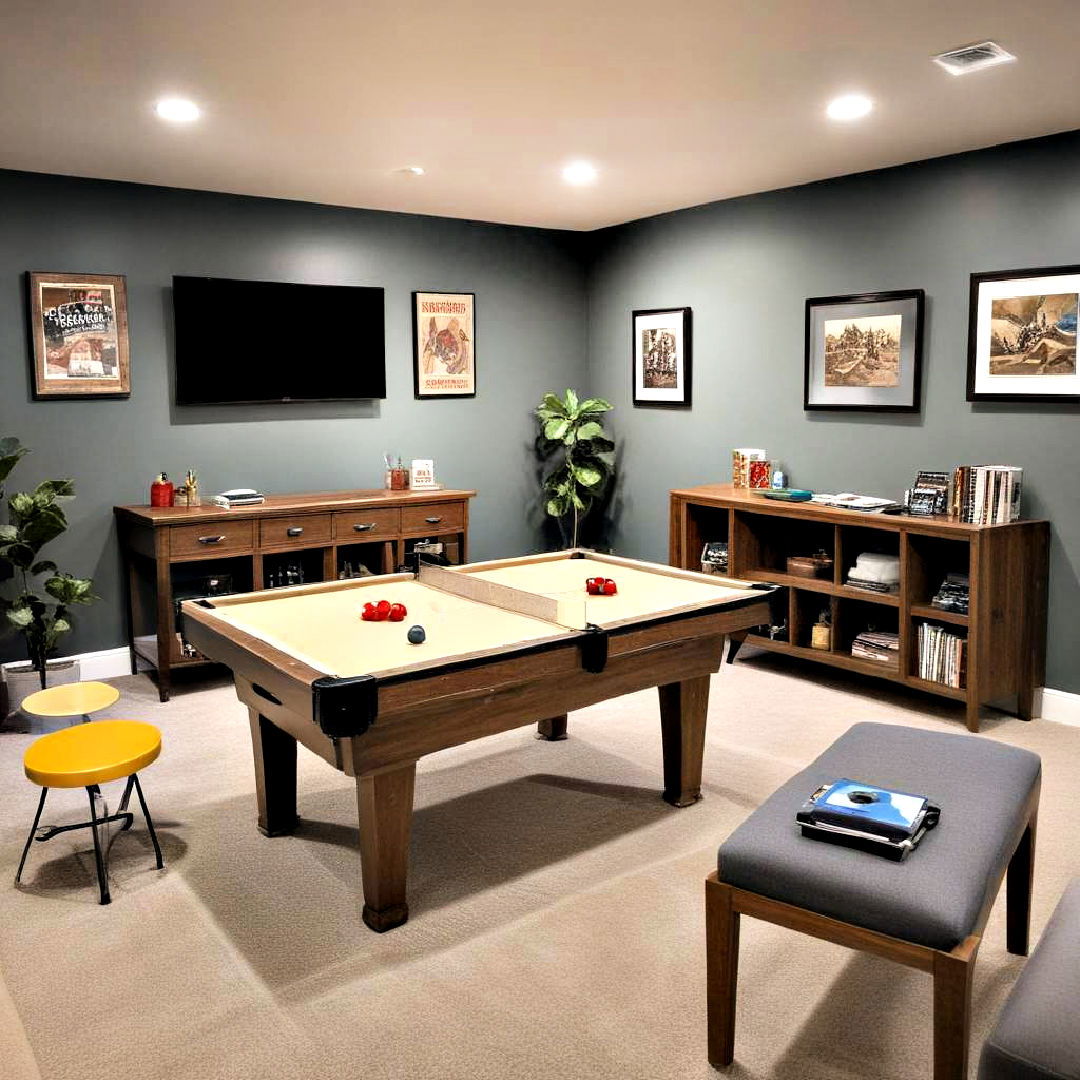 basement as all in one game zone - 25 Basement Game Room Ideas