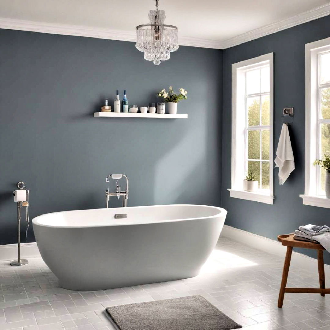 bathroom with iceberg blue paint - 40 Blue-gray Paint Colors