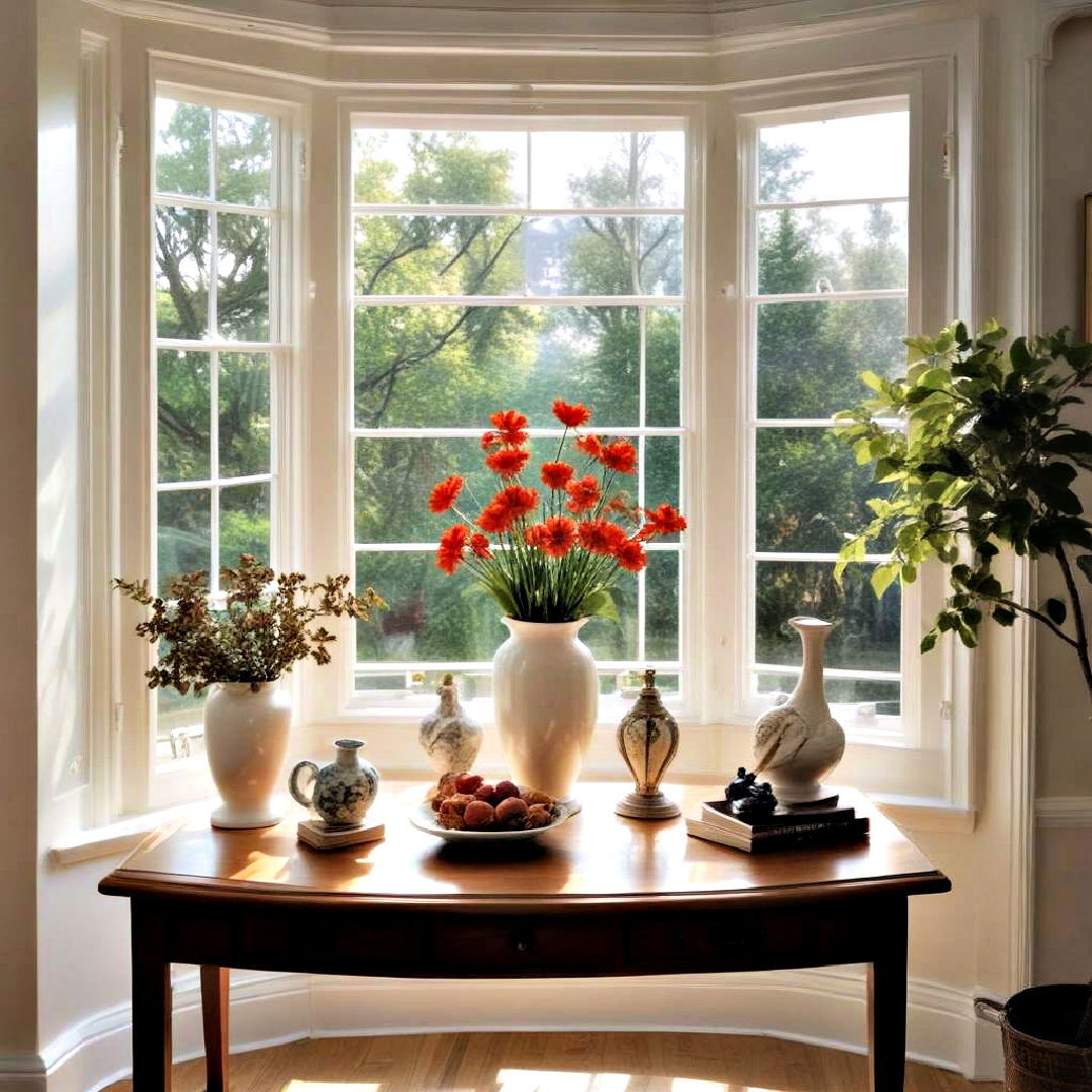 bay window as art display area - 40 Bay Window Ideas