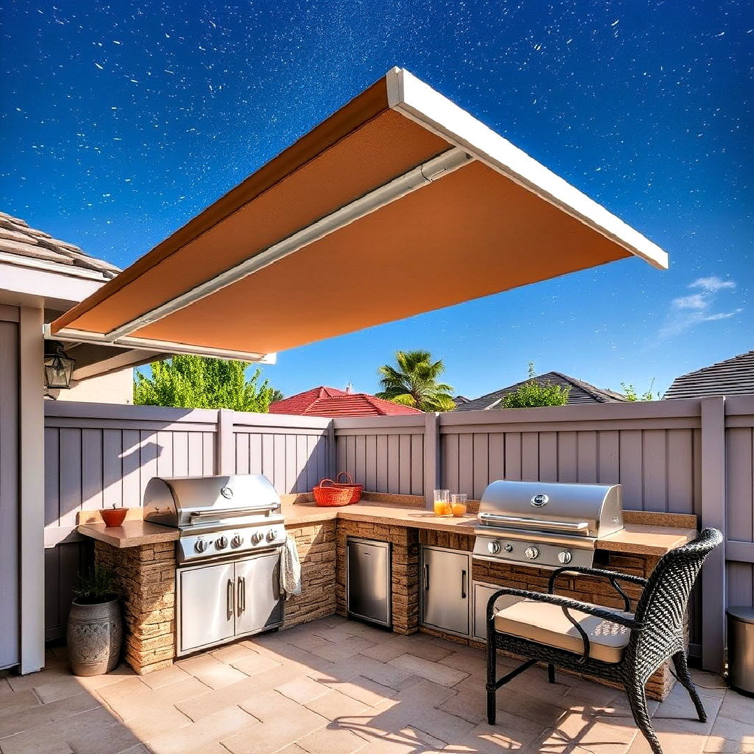 bbq area with built in storage solution - 40 Bbq Area Ideas