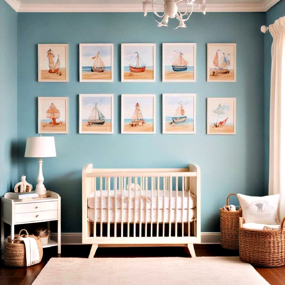 beach themed baby girl nursery - 25 Baby Girl Nursery Ideas