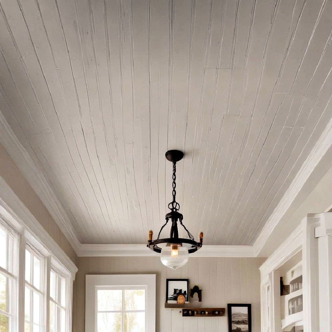 beadboard wood ceiling for cottage like charm - 25 Wood Ceiling Ideas