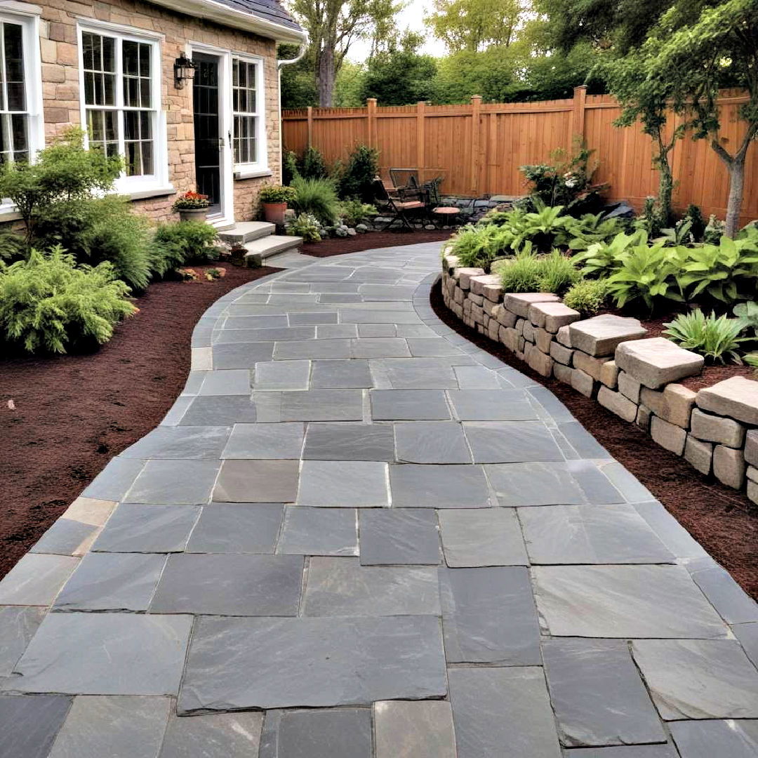 beautiful slate walkway - 40 Backyard Walkway Ideas