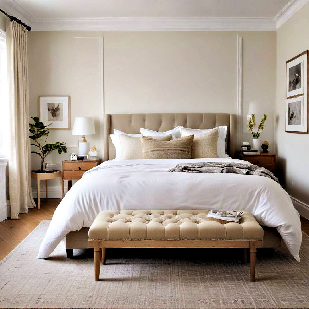 bedroom bench for seating - 40 Small Bedroom Ideas