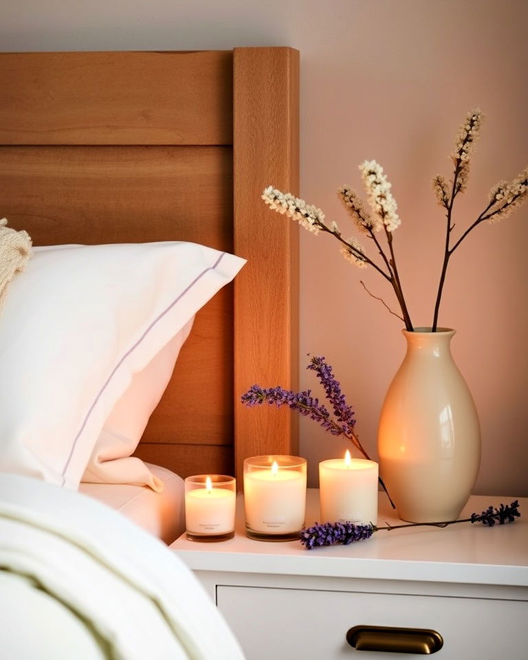 bedroom decor with scented candles - 30 Bedroom Decor Ideas