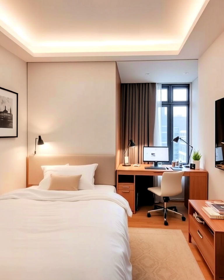 bedroom office divider ideas - 30 Half Wall Ideas
