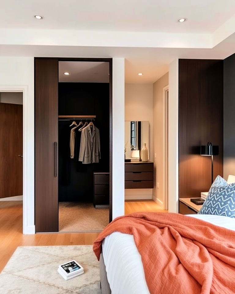 bedroom with half wall - 30 Half Wall Ideas