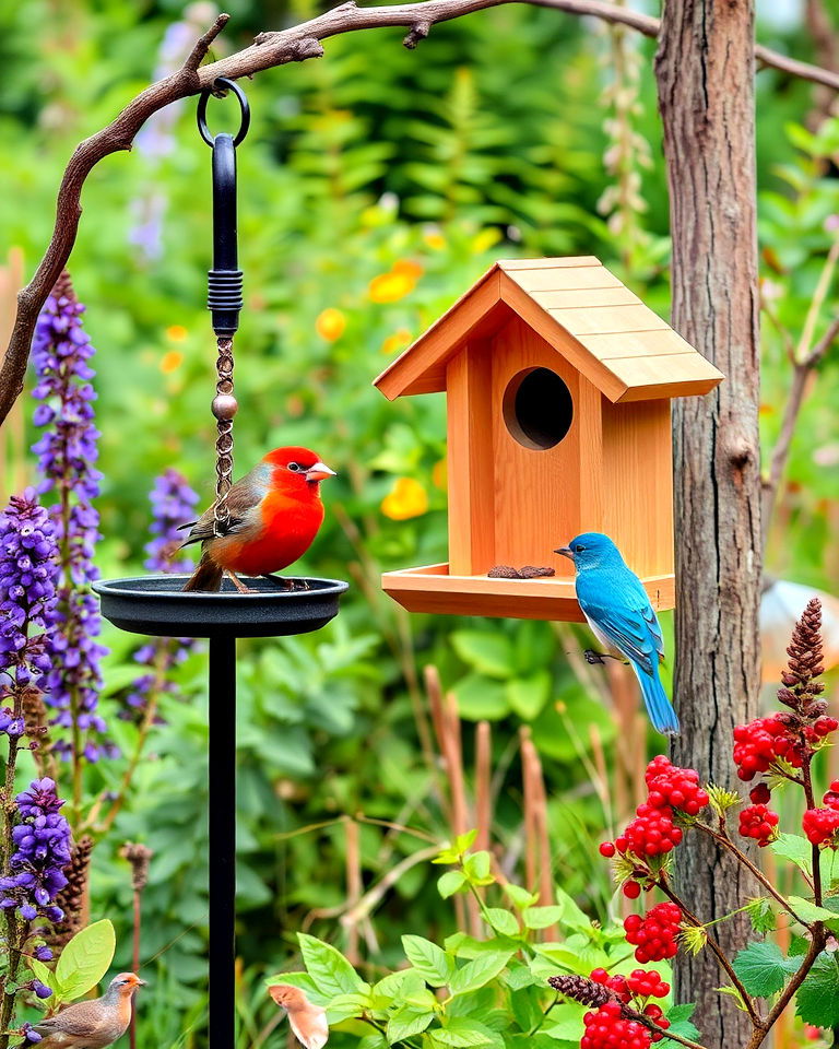 bird friendly features for sensory garden - 25 Sensory Garden Ideas