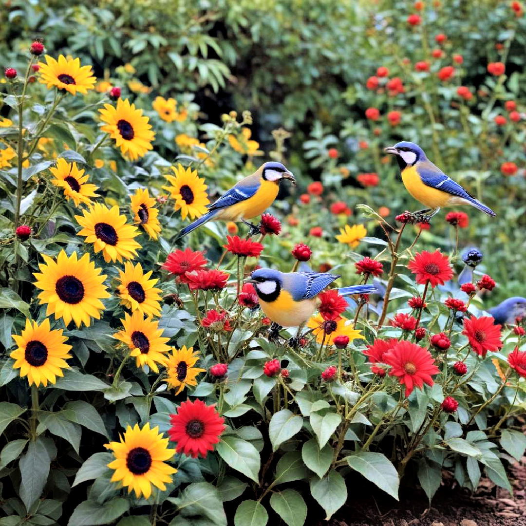 bird friendly flower garden idea - 30 Flower Garden Ideas