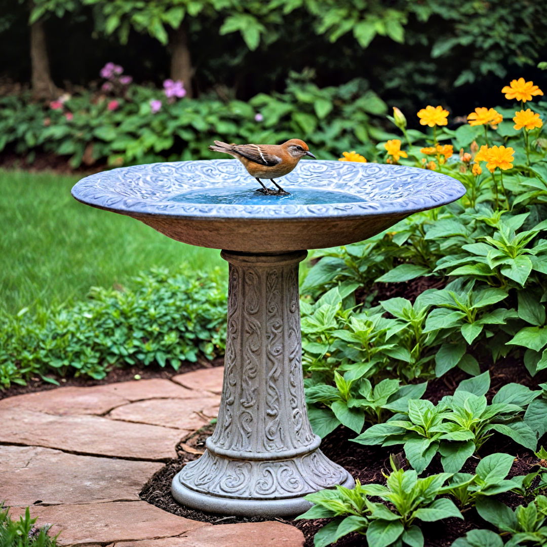 birdbath hardscaping idea - 40 Hardscaping Ideas