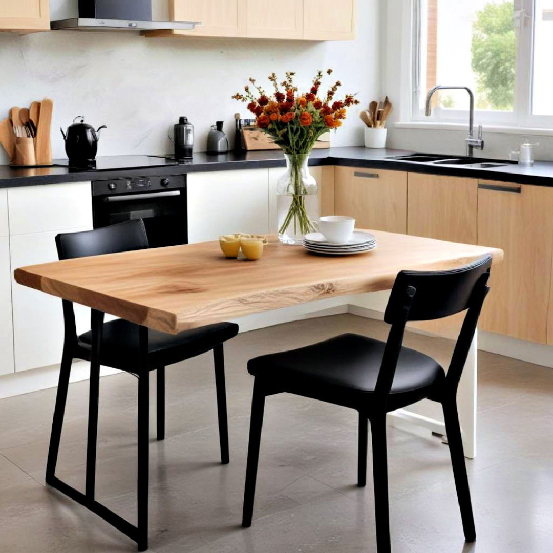 black seating cushion ideas - 40 Black Kitchen Ideas