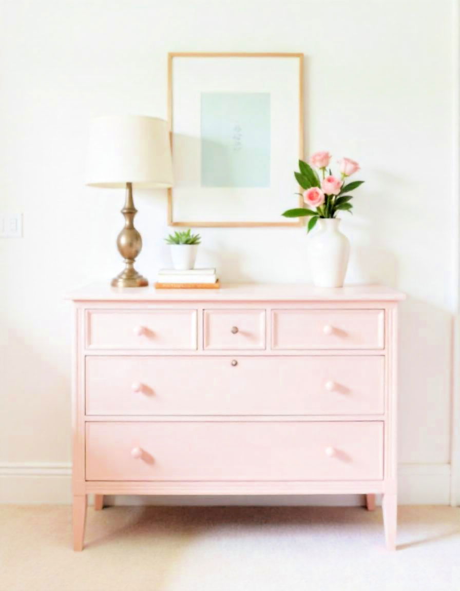 blush pink dresser for bedroom - 15 Blush Pink Bedroom Ideas