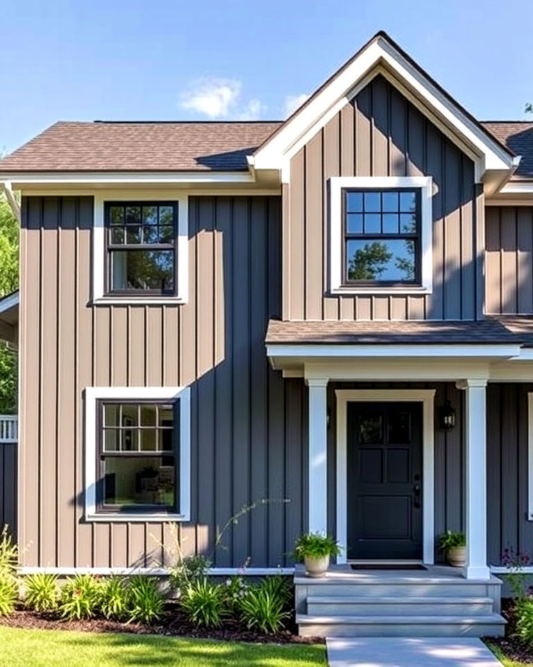 board and batten siding for modern cottage house exterior - 25 Modern Cottage House Exterior Ideas