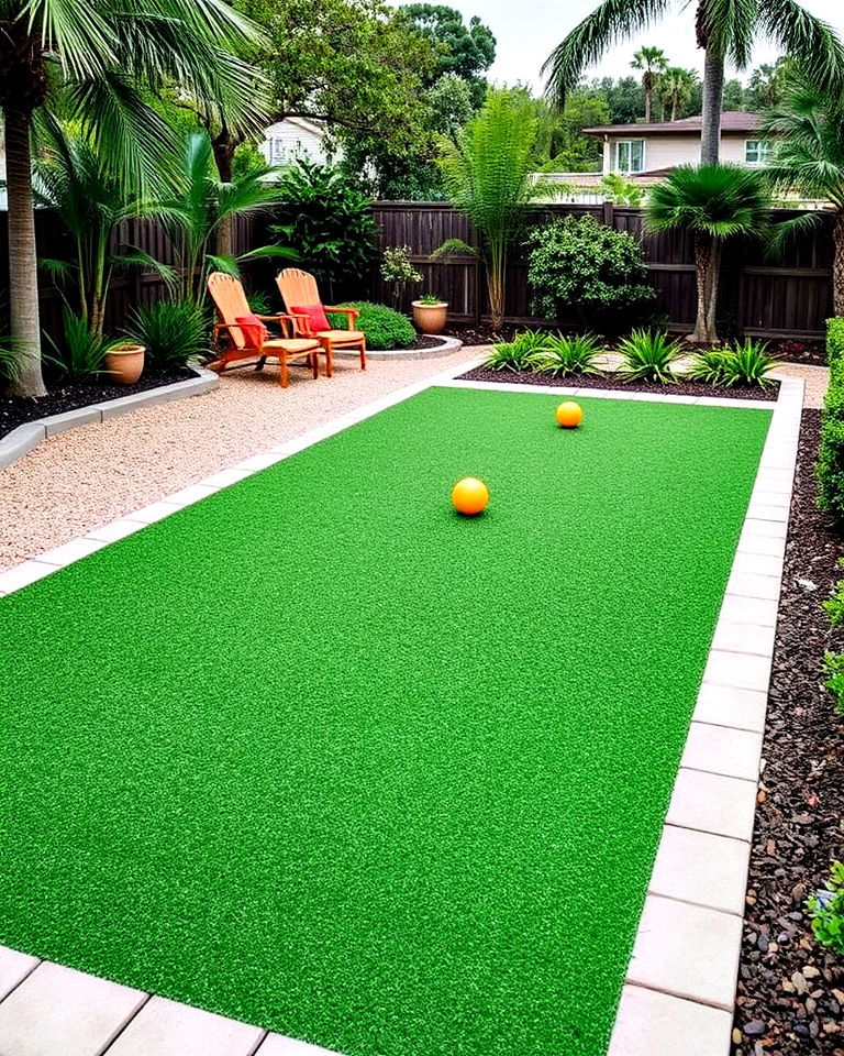 bocce ball court for florida backyard - 30 Florida Backyard Ideas