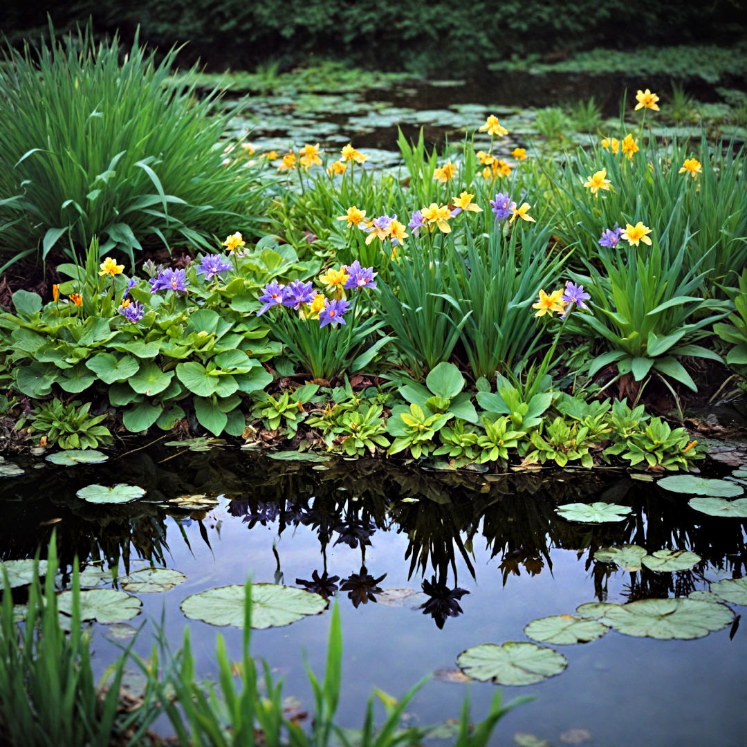 bog plants for pond landscaping - 15 Pond Landscaping Ideas