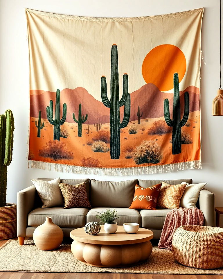 bohemian desert inspired tapestry - 20 Bohemian Desert Decor Ideas