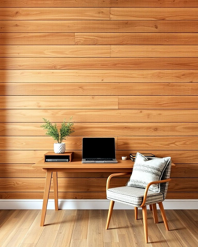 bohemian style rustic plank paneling - 40 Wall Paneling Ideas