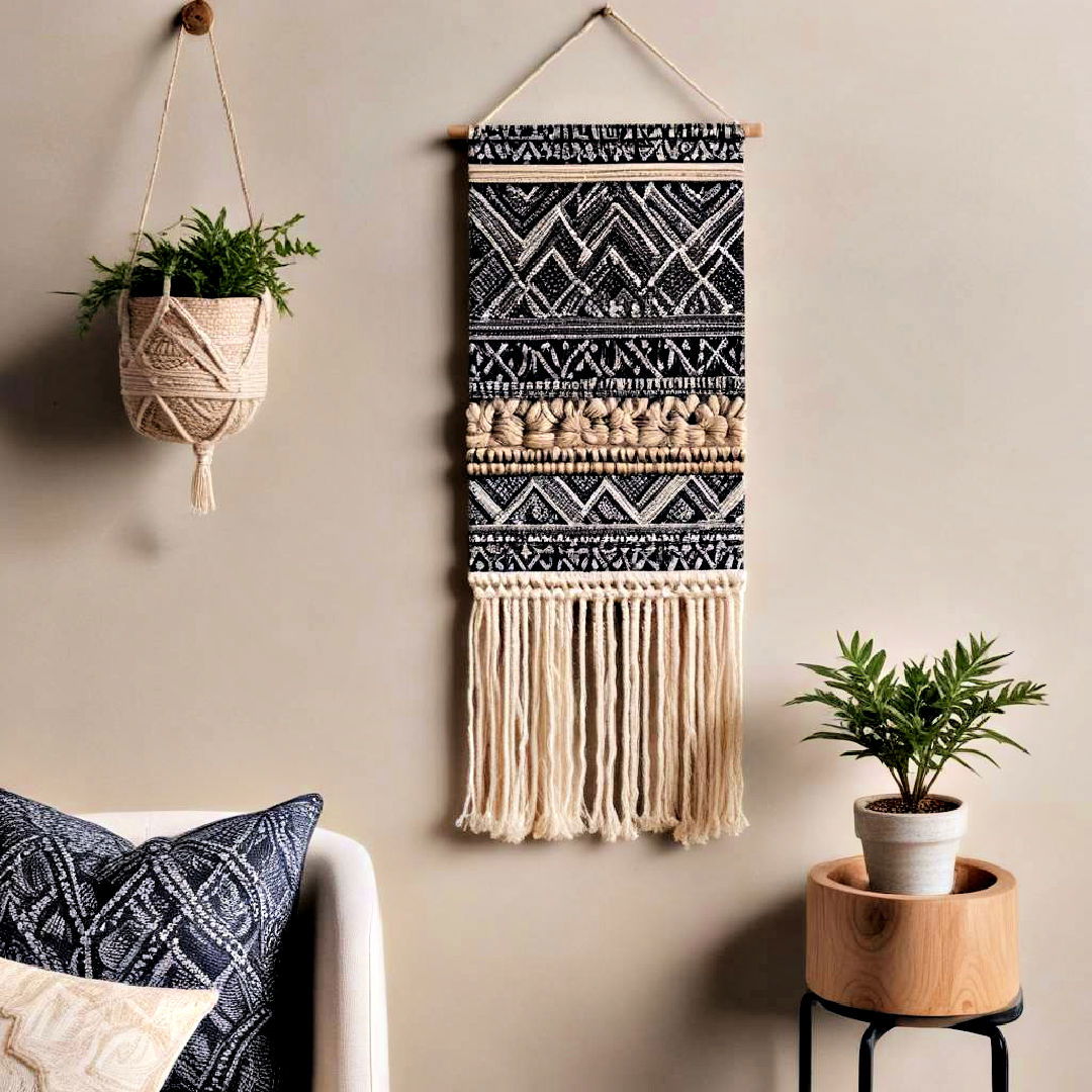 bohemian textile wall art - 40 Wall Decor Ideas