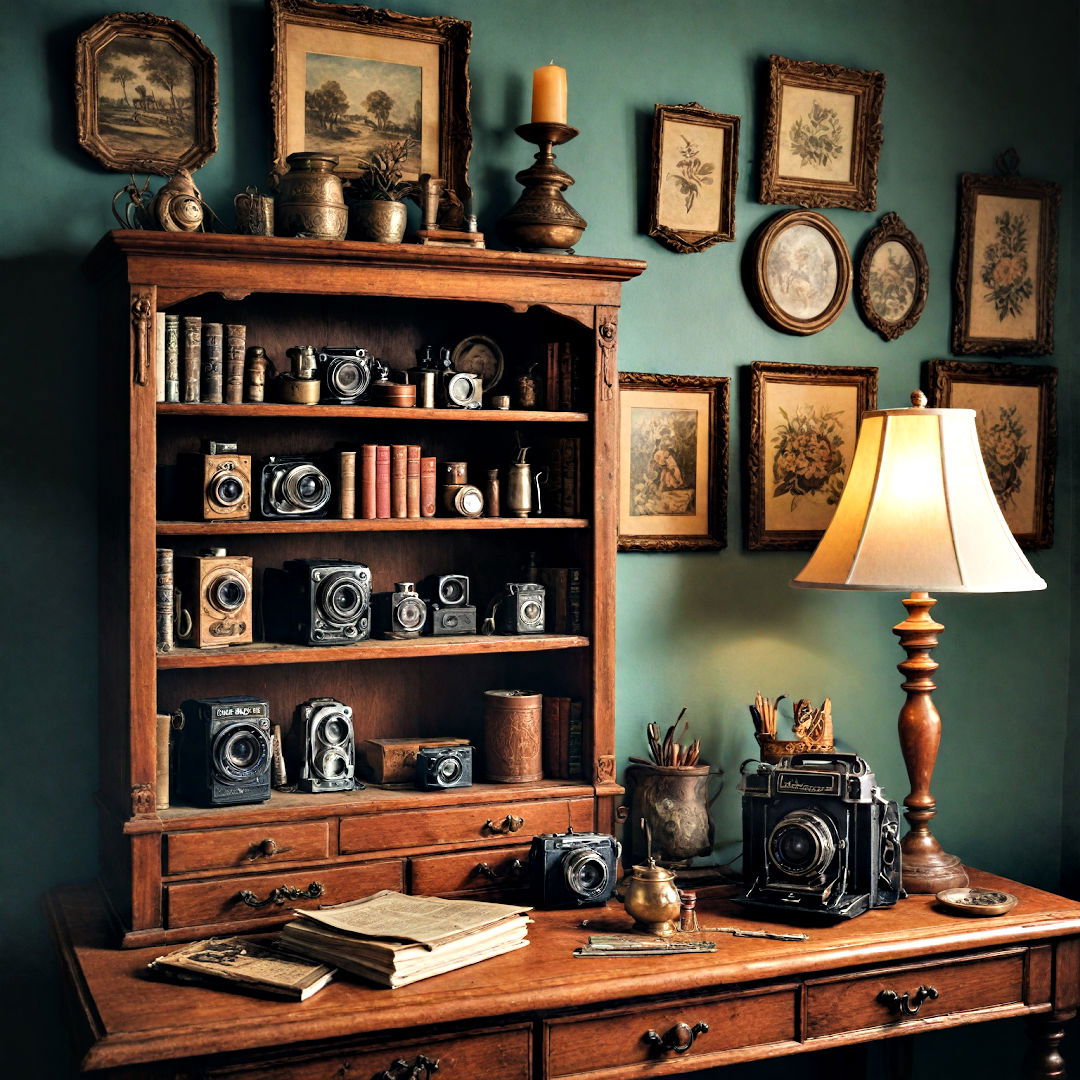 boho bedroom with antiques and curios - 40 Boho Bedroom Ideas