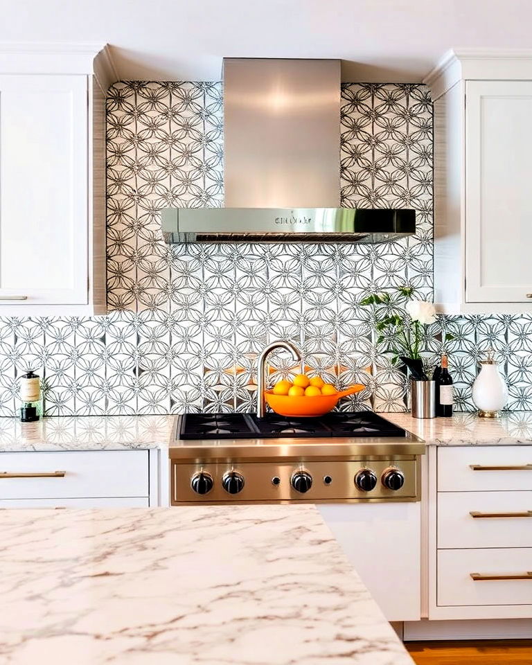 bold and glamorous mirrored backsplash for kitchen - 30 Mirrored Backsplash Kitchen Ideas