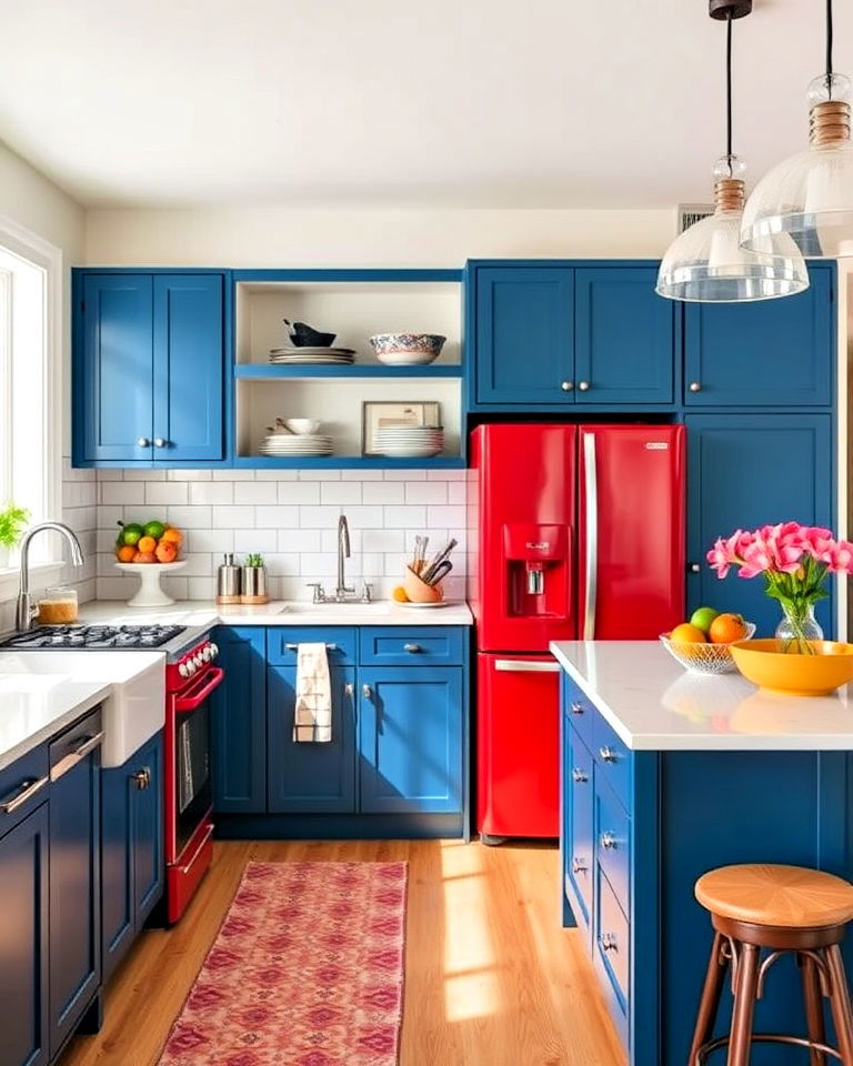 bold color accents for dream kitchen - 25 Dream Kitchen Ideas