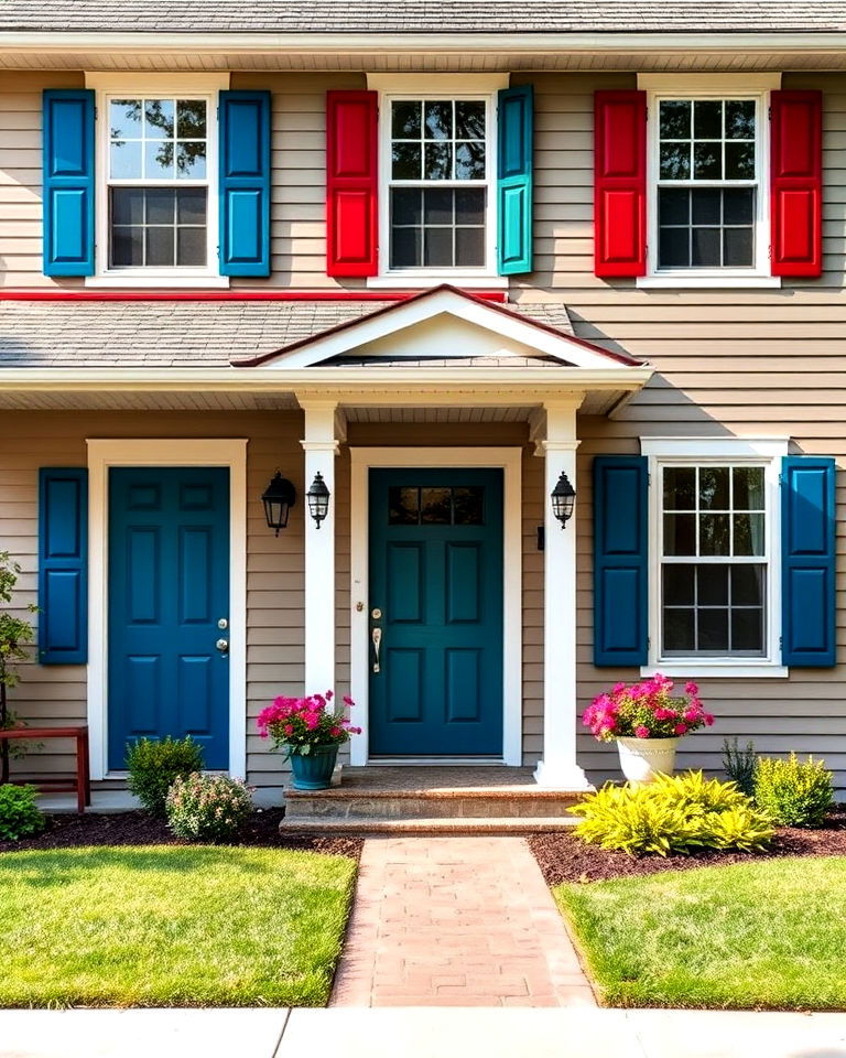 bold two tone front accents - 20 Two-tone Siding Designs