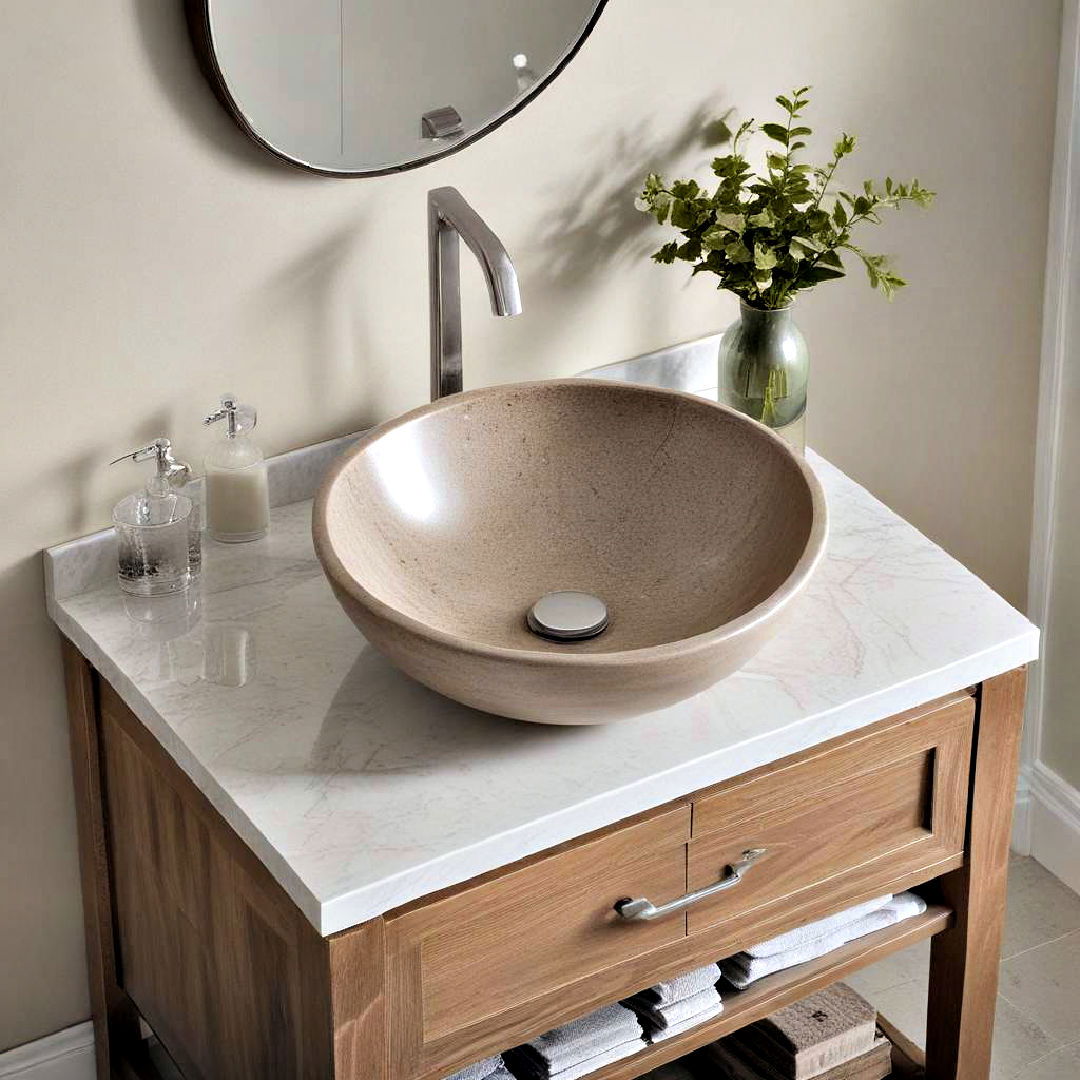 bowl sink bath vanity - 40 Bathroom Vanity Ideas