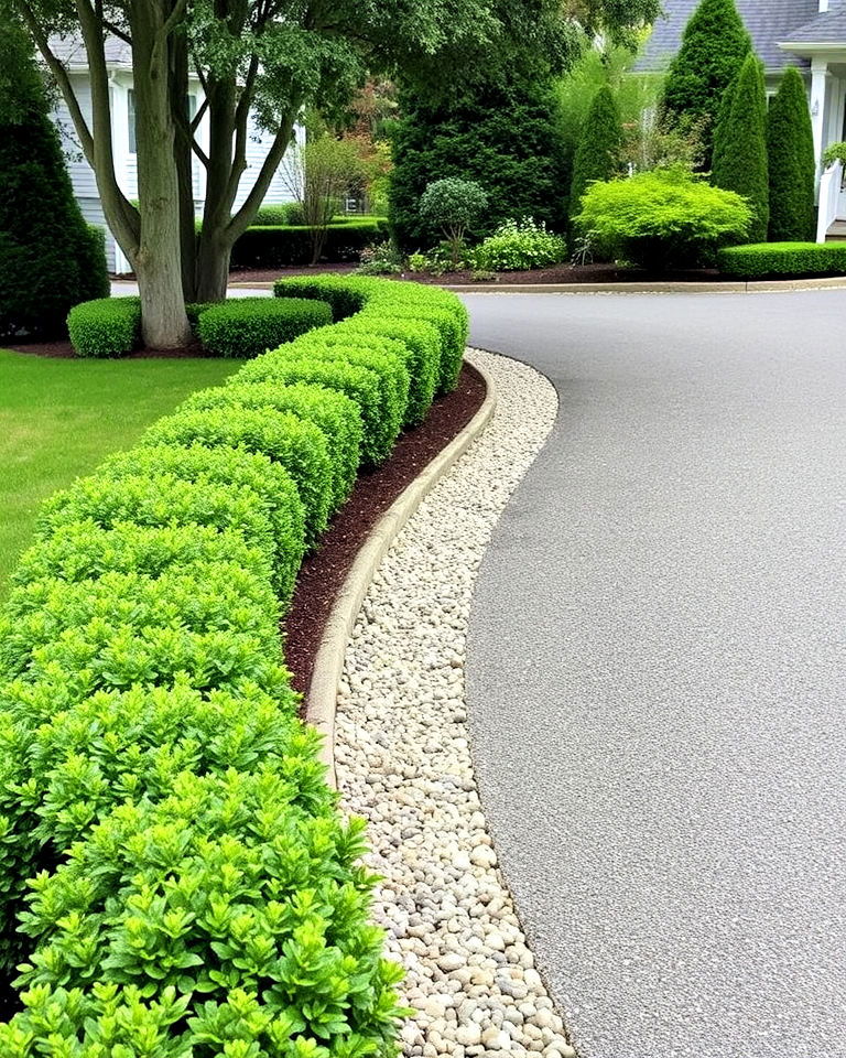 boxwood shrubs as driveway edge - 20 Front Yard Boxwood Shrubs