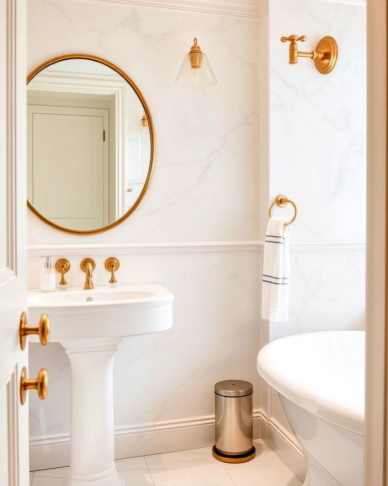 brass fixtures for traditional bathroom - 20 Traditional Bathroom Ideas