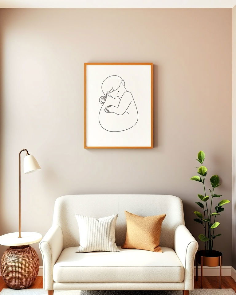 breastfeeding friendly artwork for lactation room - 20 Lactation Room Ideas