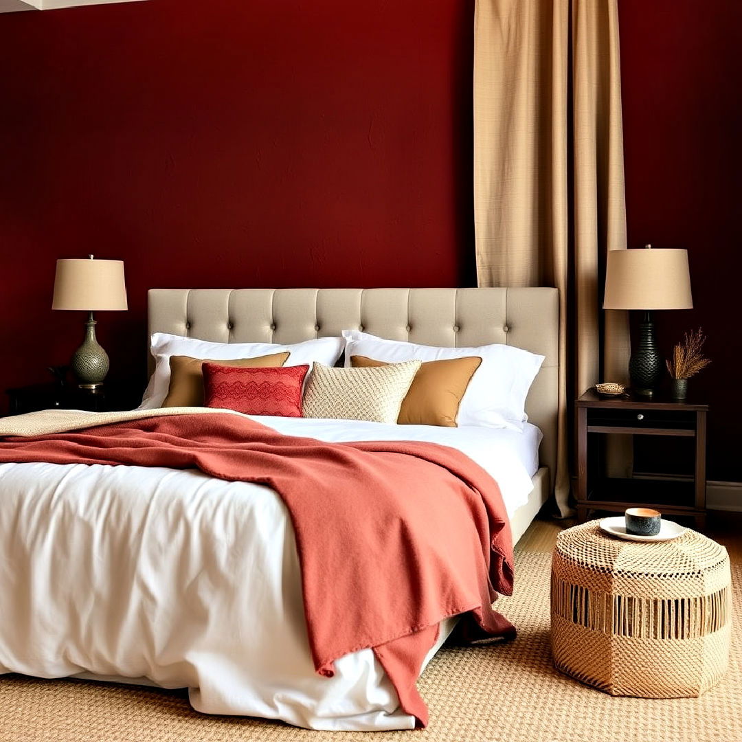 brick red and sand color palette - 40 Warm Color Palettes for Every Room in the House