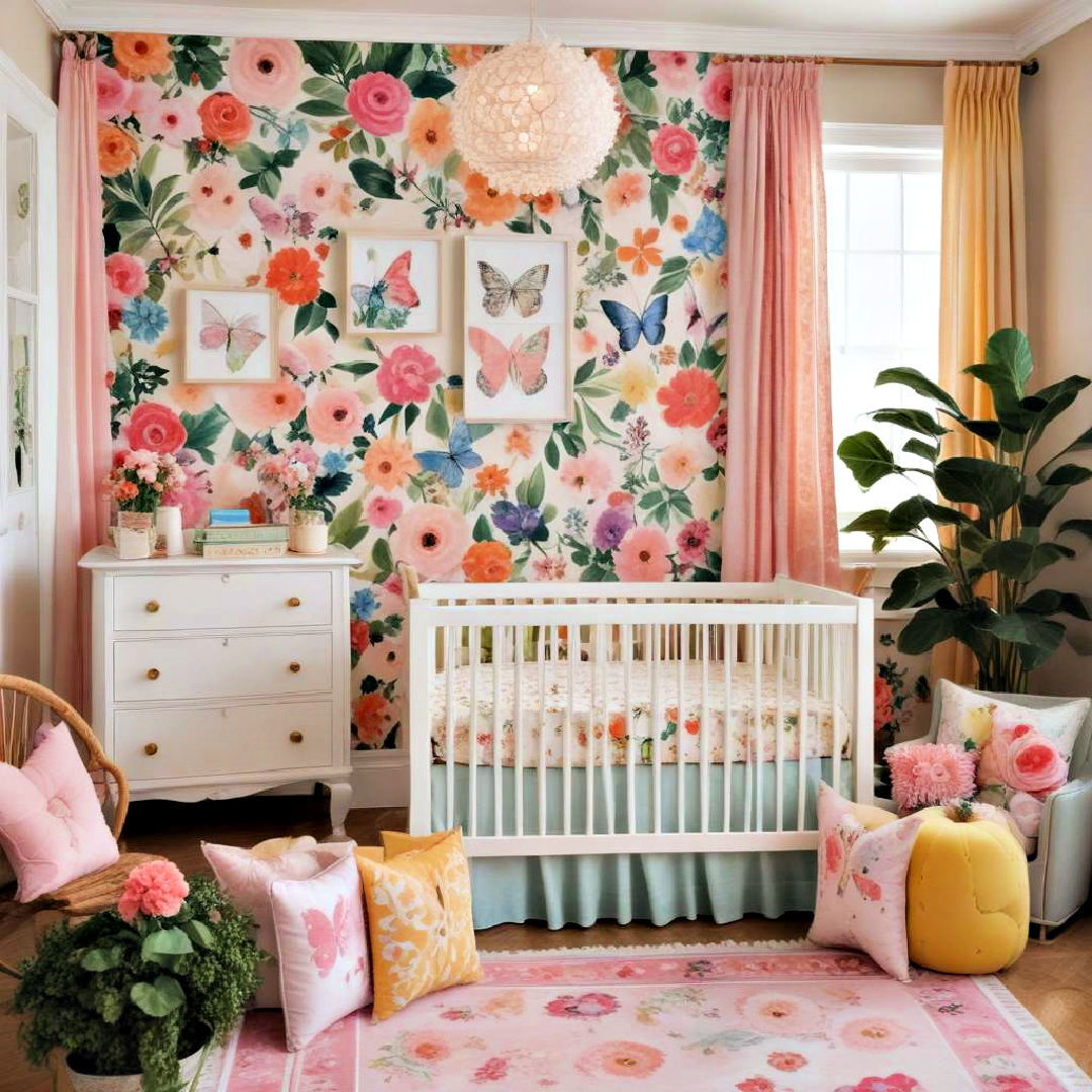 brighten your nursery with a vibrant garden party theme - 40 Nursery Ideas