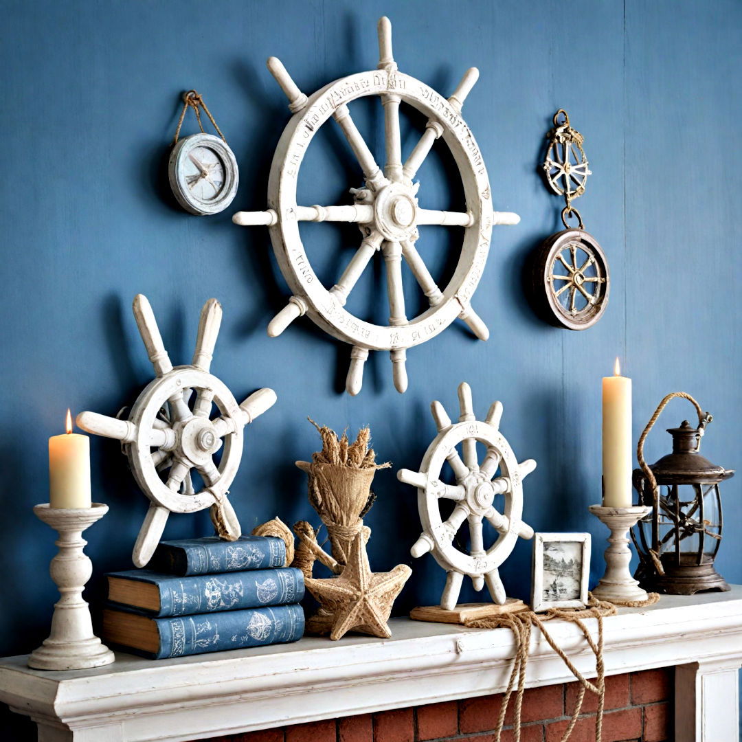 bring the charm of the sea with nautical sailor mantel - 40 Mantel Decor Ideas