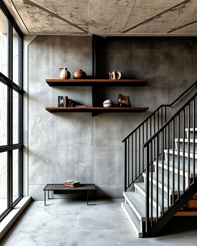 brutalist design with metal accents - 20 Brutalism Interior Design Ideas
