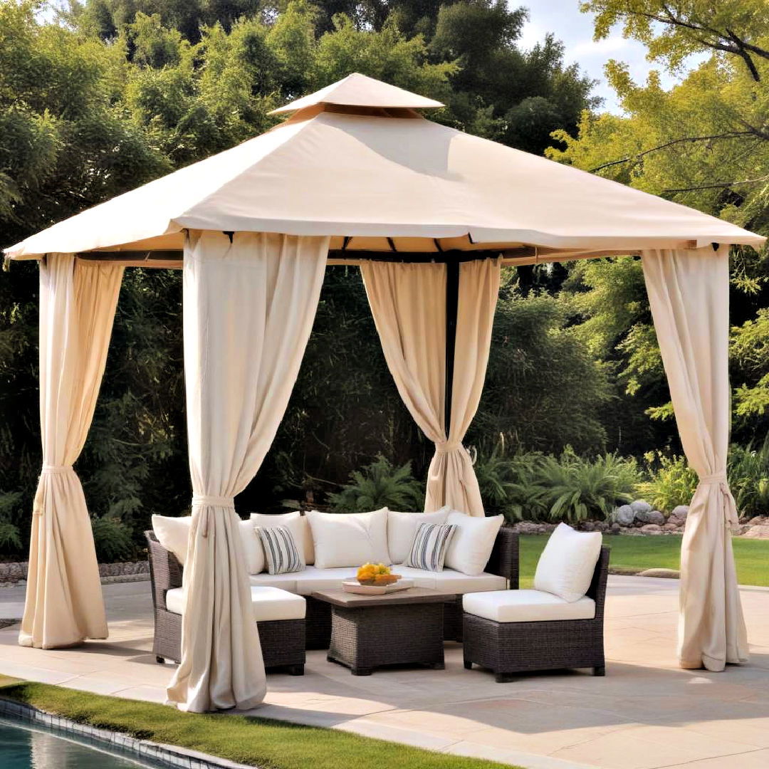 budget friendly canopy gazebo - 15 Pool Gazebo Ideas