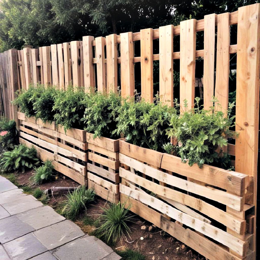 budget friendly pallet fence - 40 Garden Fence Ideas